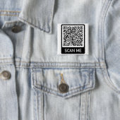 QR Code - Scan Me Professional Personalized Button (In situ)