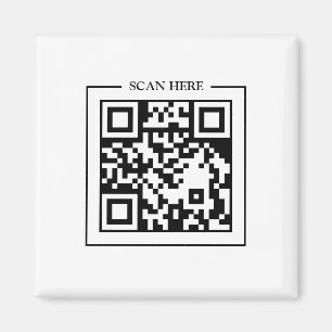 QR-code scan mij bedrijfslogo's deur bord Magneet