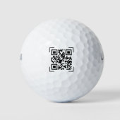 QR-code scan | Promotionele bedrijfslogo Golfballen (Voorkant)