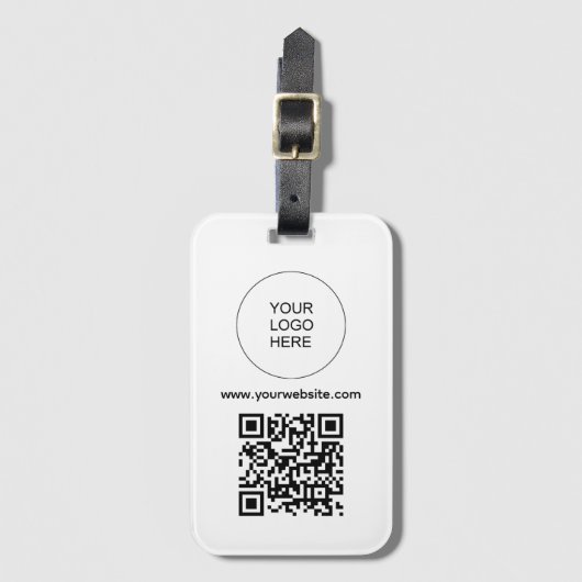 QR Code Scan Streepjescode Upload Logo Website Adr Bagagelabel (Voorkant (verticaal))