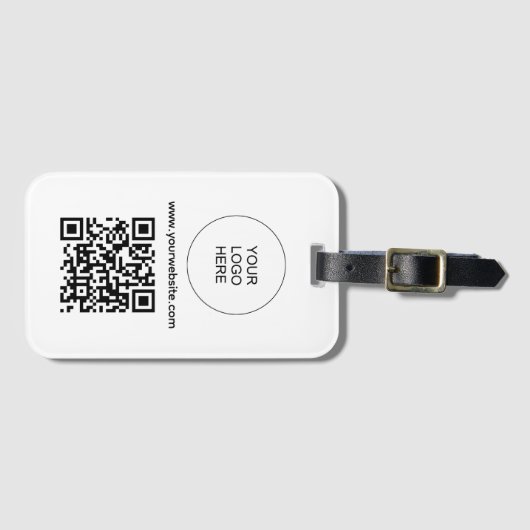 QR Code Scan Streepjescode Upload Logo Website Adr Bagagelabel (Voorkant (horizontaal))