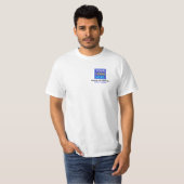 (QR Code Scan & Tekst) Custom Business Company Log T-shirt (Voorkant volledig)