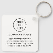 QR-code scan | Zakelijke logo promotionele sleutel Sleutelhanger (Achterkant)
