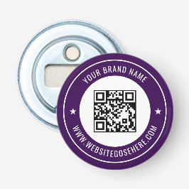 QR-code scaninfo aanpasbare kleur ontwerp Button Flesopener