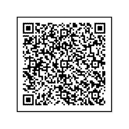 QR-code scaninfo gepersonaliseerde zelfinktstempel Zelfinktende Stempel (Design)