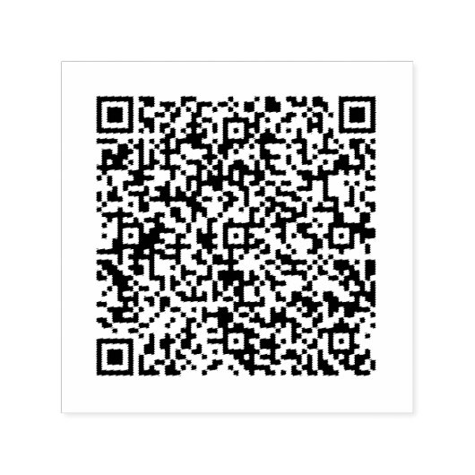 QR-code scaninfo gepersonaliseerde zelfinktstempel Zelfinktende Stempel (Design)