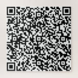 QR-code Scaninfo Je ruimtelijk bericht Legpuzzel<br><div class="desc">Voeg Uw Code QR toe - Afbeelding of Logo - Resize en beweeg of verwijder/voeg Elementen toe - Afbeelding/tekst met het Hulpmiddel van de Aanpassing. Zie mijn andere projecten/design. U kunt deze design ook overbrengen naar meer dan 1000 Zazzle-producten. Goed Luck - wees gelukkig:)</div>