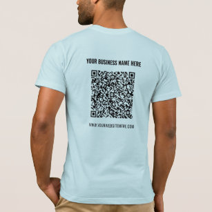 QR Code Scaninfo Naam Website T-Shirt Cadeaubon