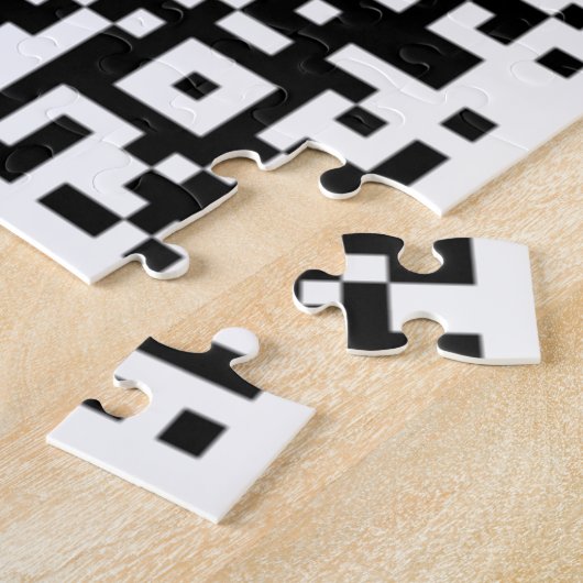 QR Code Scaninfo Puzzle Persoonlijke cadeaus Legpuzzel (Zijkant)
