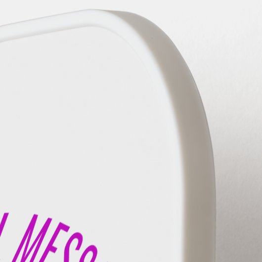 QR-code Scaninfo Tekst- en kleurenhandpalm Pickleball Paddle (Links Detail)