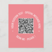 QR-code Scaninfo Tekst en reclamebrochure kleur Flyer (Achterkant)