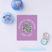 QR-code Scaninfo Tekst en reclamebrochure kleur Flyer (Enkel)