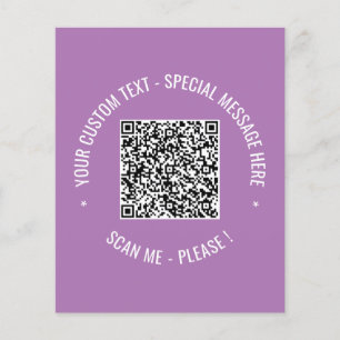 QR-code Scaninfo Tekst en reclamebrochure kleur Flyer