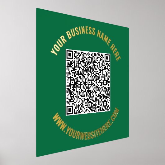 QR Code Scaninformatie Tekst Folie Prints - Uw kle (Laagn)