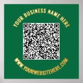 QR Code Scaninformatie Tekst Folie Prints - Uw kle (Voorkant)