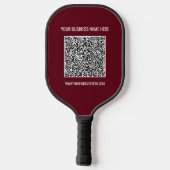 QR Code Scannaam Info Kleuren Pickleball Paddle (Achterkant)