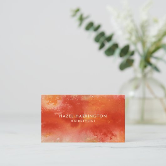 QR Code Scannable Kleurrijke Sinaasappels Waterver Visitekaartje (Staand voorkant)