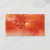 QR Code Scannable Kleurrijke Sinaasappels Waterver Visitekaartje (Voorkant)