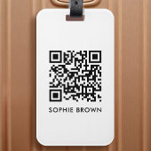 QR-code Scannen bij verloren contact Minimale eenv Bagagelabel