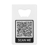 QR-code Scannen Ik heb je moderne Creditkaart Flessenopener (Voorkant)