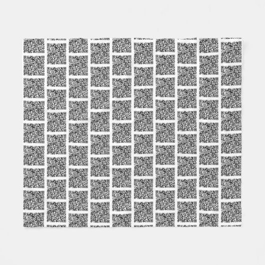QR Code Scannen Info Aangepaste kleuren Vluchtband Fleece Deken (Voorkant (Horizontaal))