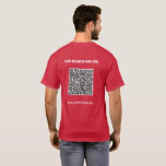 QR Code Scannen Info Aangepaste tekst en kleuren T T-shirt<br><div class="desc">Aangepaste lettertype en kleuren - Uw QR-code en aangepaste tekst Professionele, op maat gesneden website Promotional Company Supplies / Gift - Voeg uw QR-code toe - Afbeelding of Logo / Naam - Bedrijf / Website of E-mail of Telefoon - Contactgegevens / Adres - Vergroot en verplaats of verwijder/voeg Elementen toe...</div>