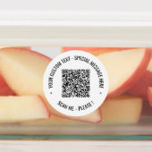 QR Code Scannen Info Aangepaste tekst- en kleurlab Labels (Aangebracht)