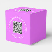 QR Code Scannen Info Aangepaste tekst Kleuren voor Bedankdoosjes (Achterkant)