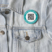 QR Code Scannen Info Aangepaste tekst Promotie But Ronde Button 5,7 Cm (In situ)