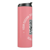 QR Code scannen Info Aangepaste tekstkleuren Aange Thermosbeker (Gedraaid links)