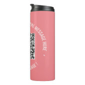 QR Code scannen Info Aangepaste tekstkleuren Aange Thermosbeker (Geroteerd rechts)