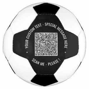 QR Code scannen Info Aangepaste tekstkleuren Aange Voetbal