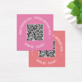 QR Code Scannen Info Aangepaste tekstkleuren Kaart (Bureau)