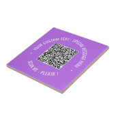 QR Code Scannen Info Aangepaste tekstkleuren Keram Tegeltje (Zijkant)