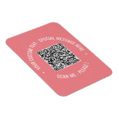 QR Code Scannen Info Aangepaste tekstkleuren Magne Magneet (Rechterzijde)