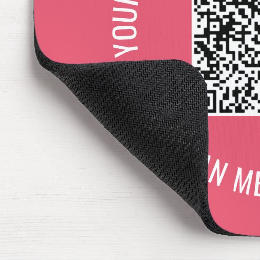 QR Code scannen Info Aangepaste tekstkleuren Muism Muismat (Hoek)