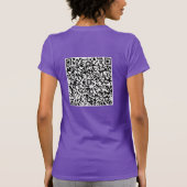 QR Code scannen Info Verrassingsbericht T-Shirt Ca (Achterkant)
