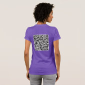 QR Code scannen Info Verrassingsbericht T-Shirt Ca (Achterkant volledig)
