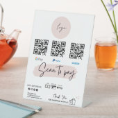 Qr-code | Scannen naar betaling | Bedrijfstak Reclamebord Met Voetstuk (Insitu)