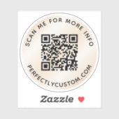 QR-code Scannen naar meer info iory gradiënt Sticker (Vel)