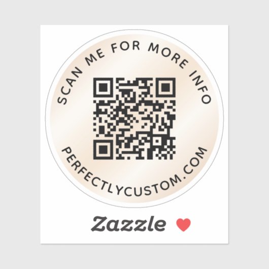 QR-code Scannen naar meer info iory gradiënt Sticker (Vel)