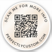 QR-code Scannen naar meer info iory gradiënt Sticker (Voorkant)