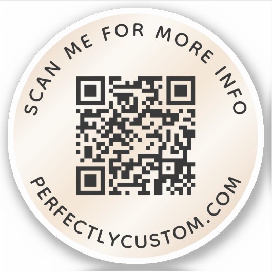 QR-code Scannen naar meer info iory gradiënt Sticker (Voorkant)
