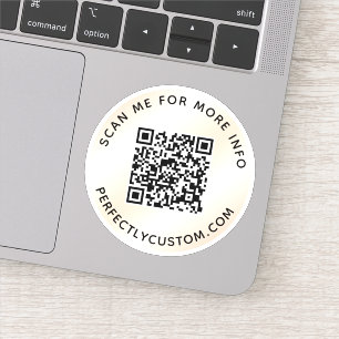 QR-code Scannen naar meer info iory gradiënt Sticker