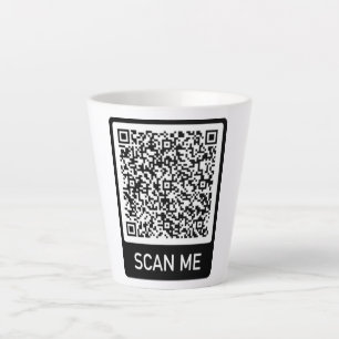 QR-code - Scannen naar mij professioneel gepersona Latte Mok
