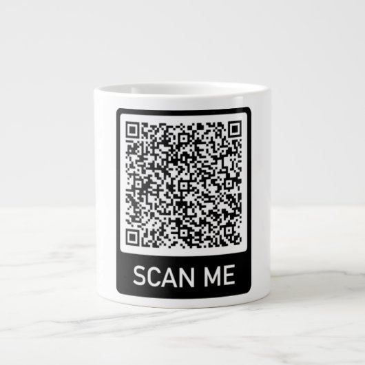 QR-code - Scannen naar mij professionele gepersona Grote Koffiekop (Voorkant)