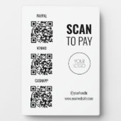 QR-code Scannen naar Pay Business Professional Fotoplaat (voorkant)