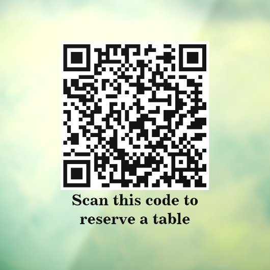 QR-code Scannen naar reservering | Restaurant Bist Raamsticker (Vel 3)
