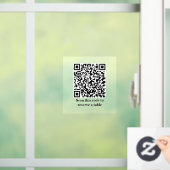 QR-code Scannen naar reservering | Restaurant Bist Raamsticker (Huis)