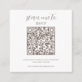 QR-code Scannen naar RSVP White Brown Enclosure Ca Informatiekaartje (Voorkant)